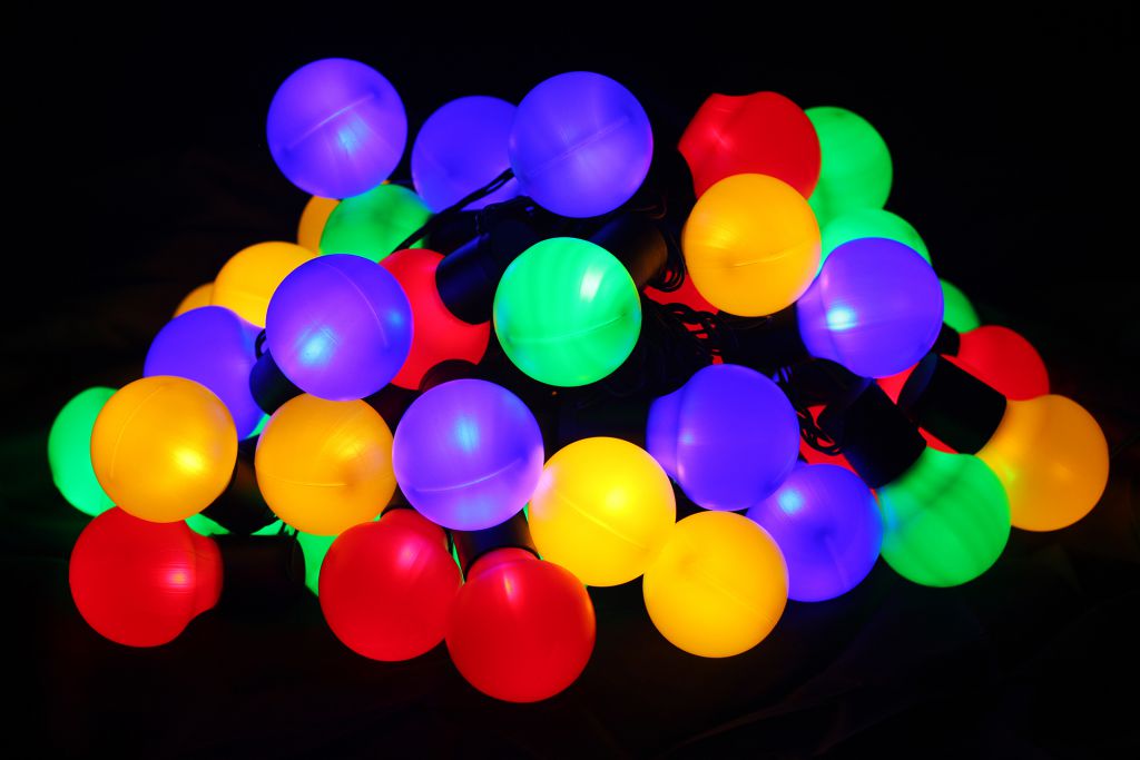 Barevné párty osvětlení - venkovní - 50 LED