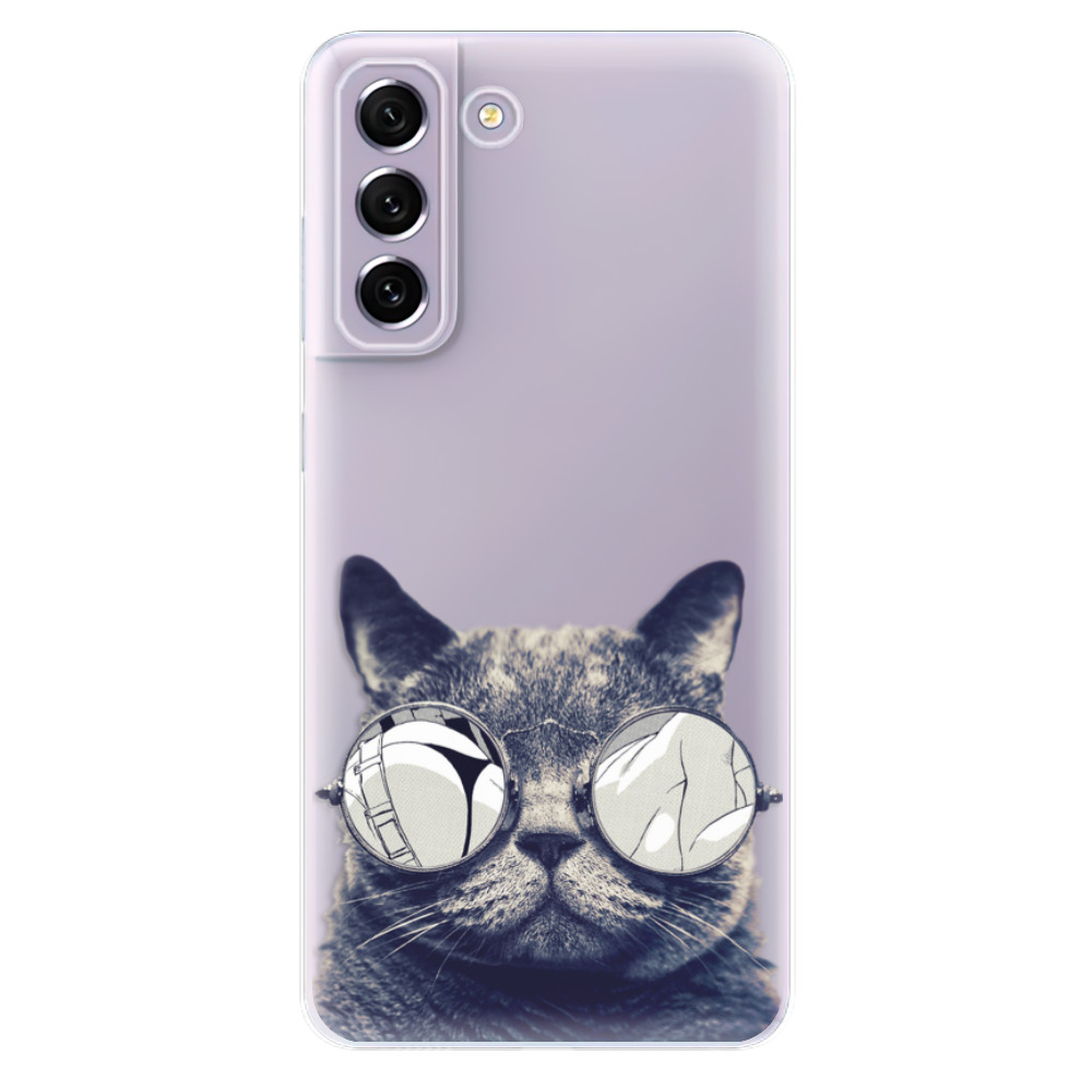Odolné silikonové pouzdro iSaprio - Crazy Cat 01 - Samsung Galaxy S21 FE 5G