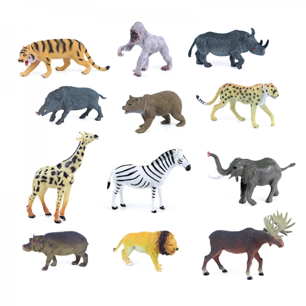 Zvířata divoká, 12 druhů, 13 - 20 cm