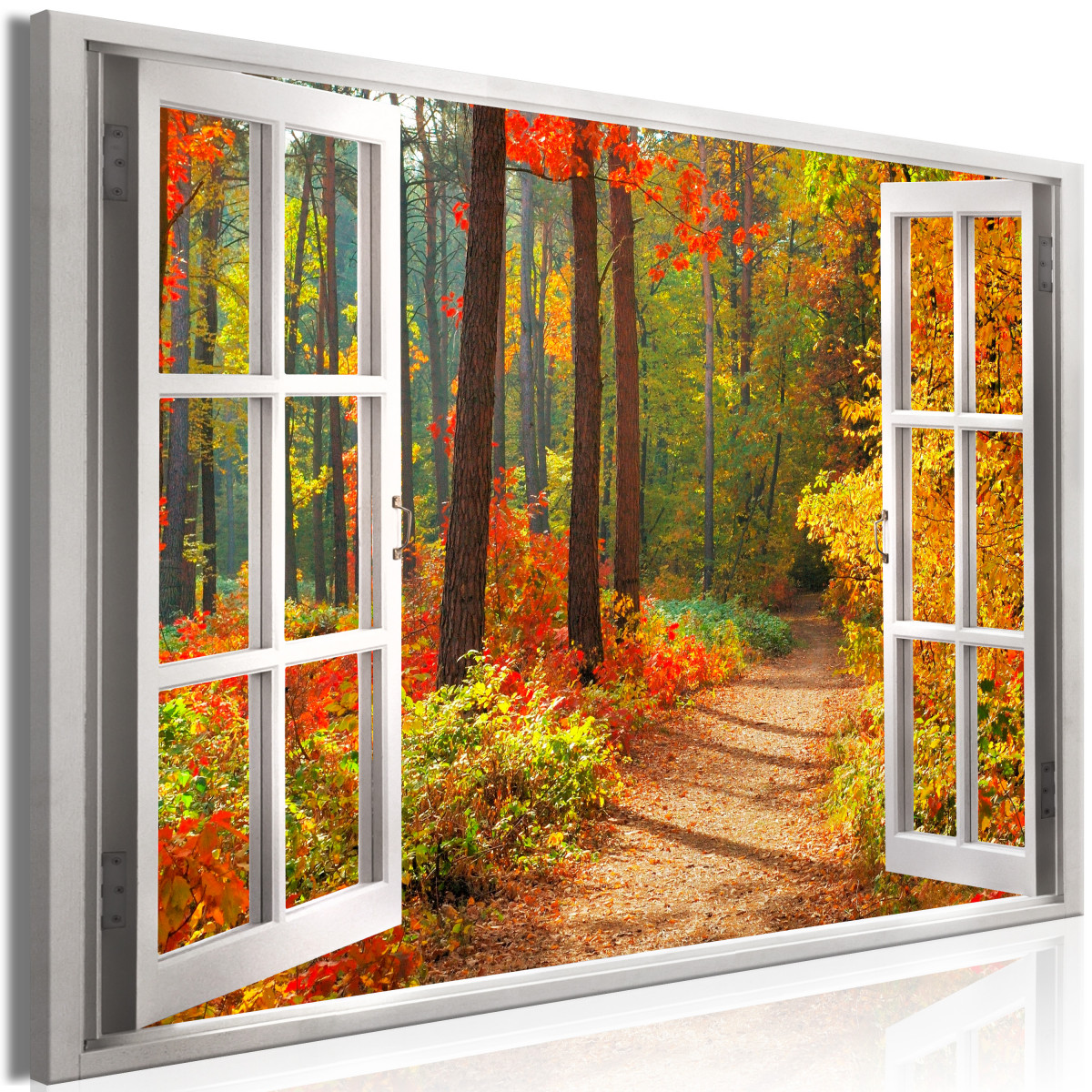 Obraz okno do slunečného podzimu
