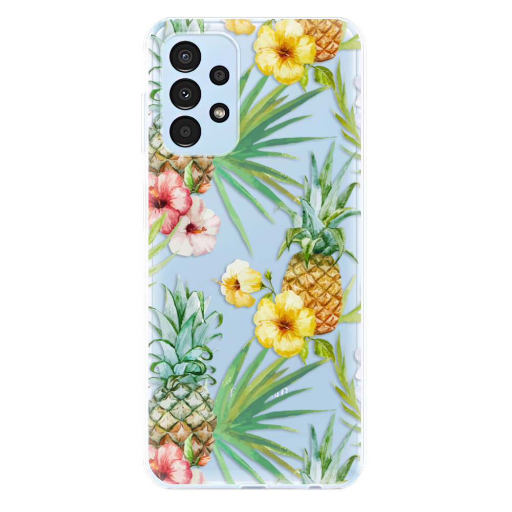 Odolné silikonové pouzdro iSaprio - Pineapple Pattern 02 - Samsung Galaxy A13