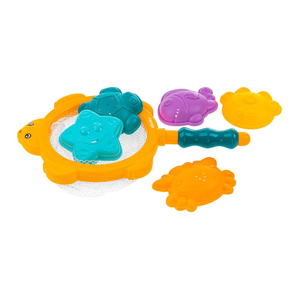Hračky do vody sítko - s hračkami Akuku - multicolor