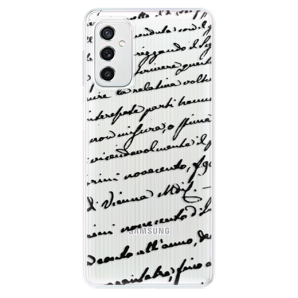 Odolné silikonové pouzdro iSaprio - Handwriting 01 - black - Samsung Galaxy M52 5G