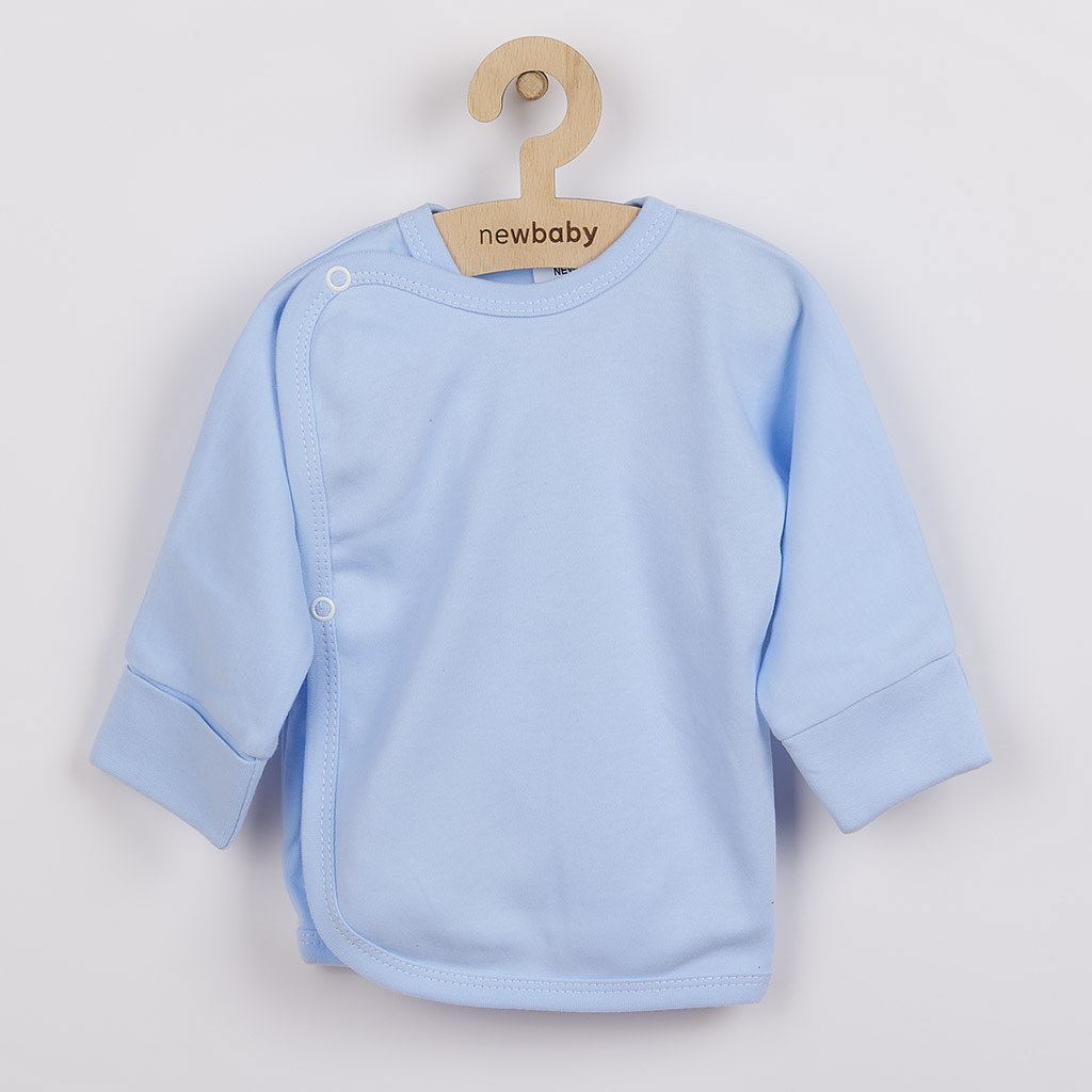 Kojenecká košilka s bočním zapínáním New Baby - světle - modrá/56 (0-3m)