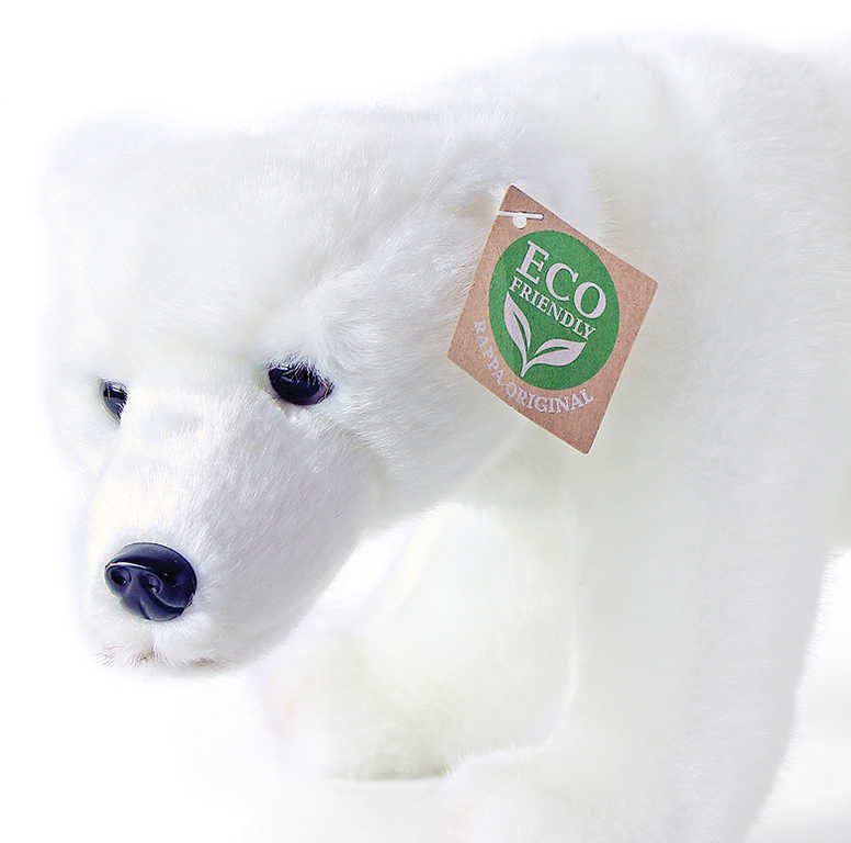 PLYŠ Medvěd bílý polární 28cm stojící Eco-Friendly *PLYŠOVÉ HRAČKY*