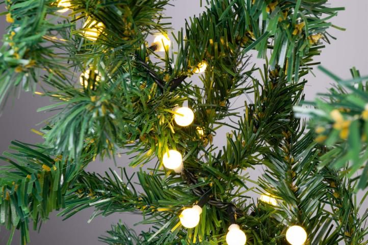Vánoční dekorace, girlanda s osvětlením, 2,7 m, 200 LED