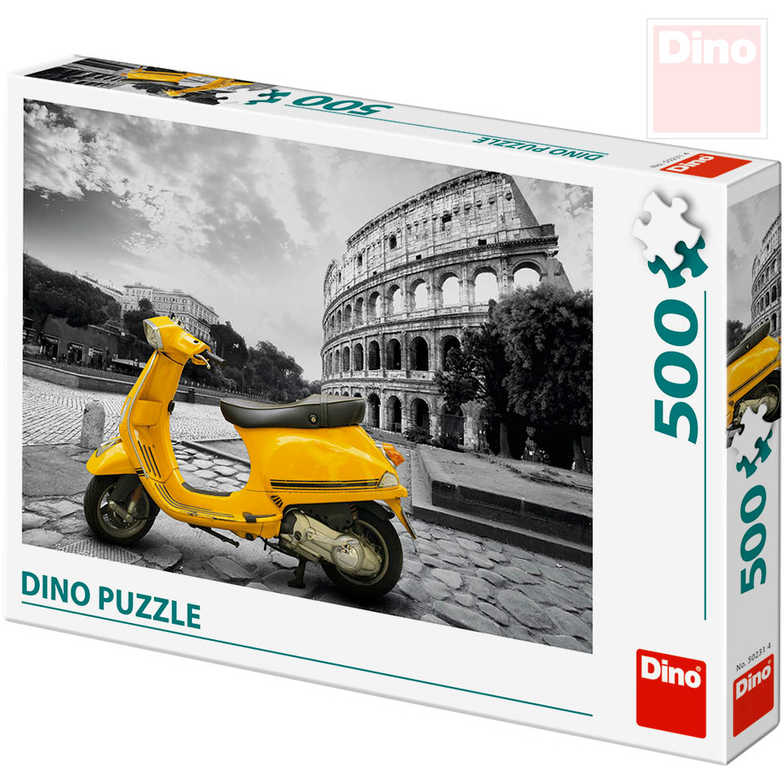 DINO Puzzle skládačka skútr u Kolosea 500 dílků 47x33cm