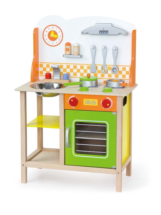 Dětská dřevěná kuchyňka Fantastic s příslušenstvím Viga - multicolor