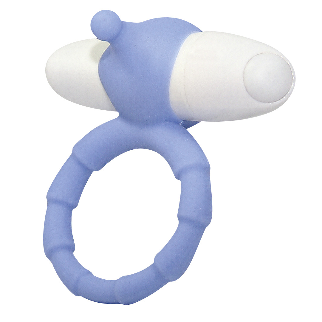 Erekční kroužek se stimulátorem klitorisu Smile Cockring Blue