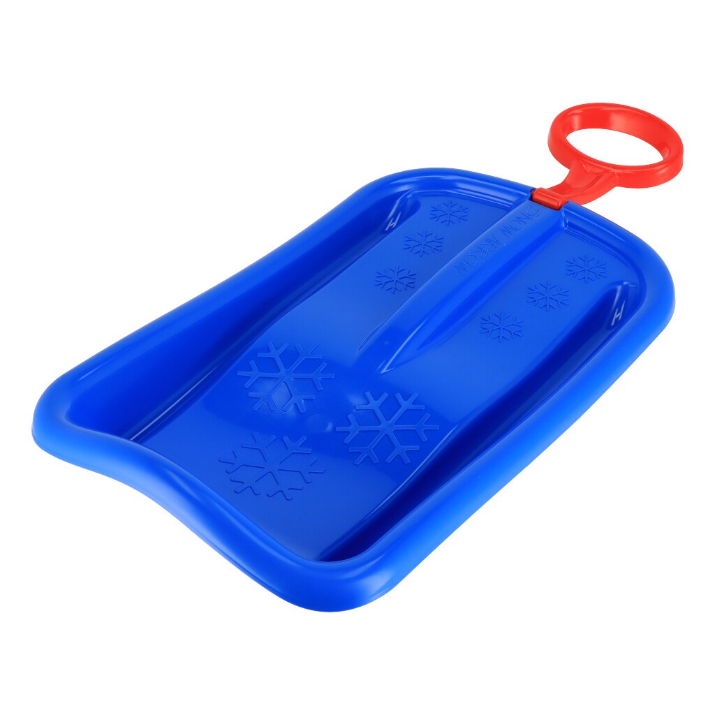 Sáňkovací kluzák s pohyblivým madlem Baby Mix SNOW ARROW 74 cm - modrá