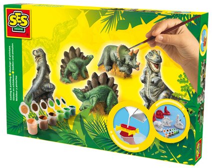 SES Creative Crafting - Sádrový trojkomplet - dinosauři