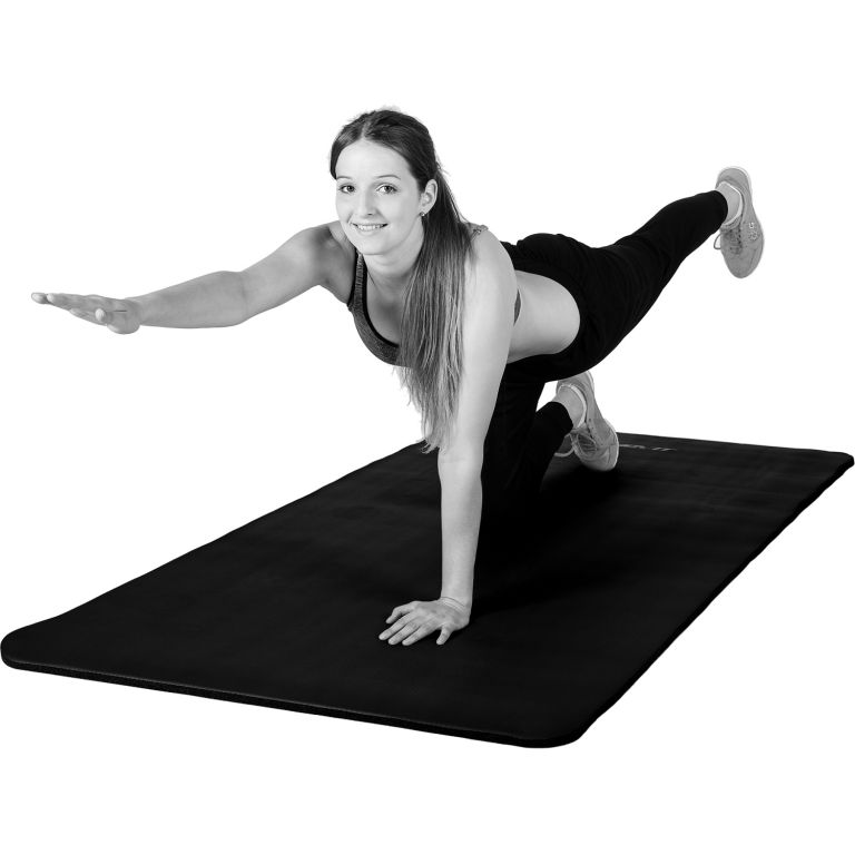 MOVIT Gymnastická podložka na jógu, 183 x 60 x 1 cm, černá