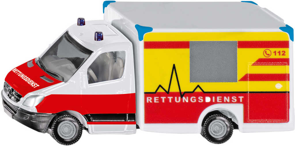 SIKU Auto ambulance Mercedes-Benz Sprinter sanitní vůz model kovový 1536