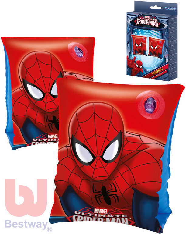 BESTWAY Dětské nafukovací rukávky 23x15cm Spiderman 1 pár do vody 98001