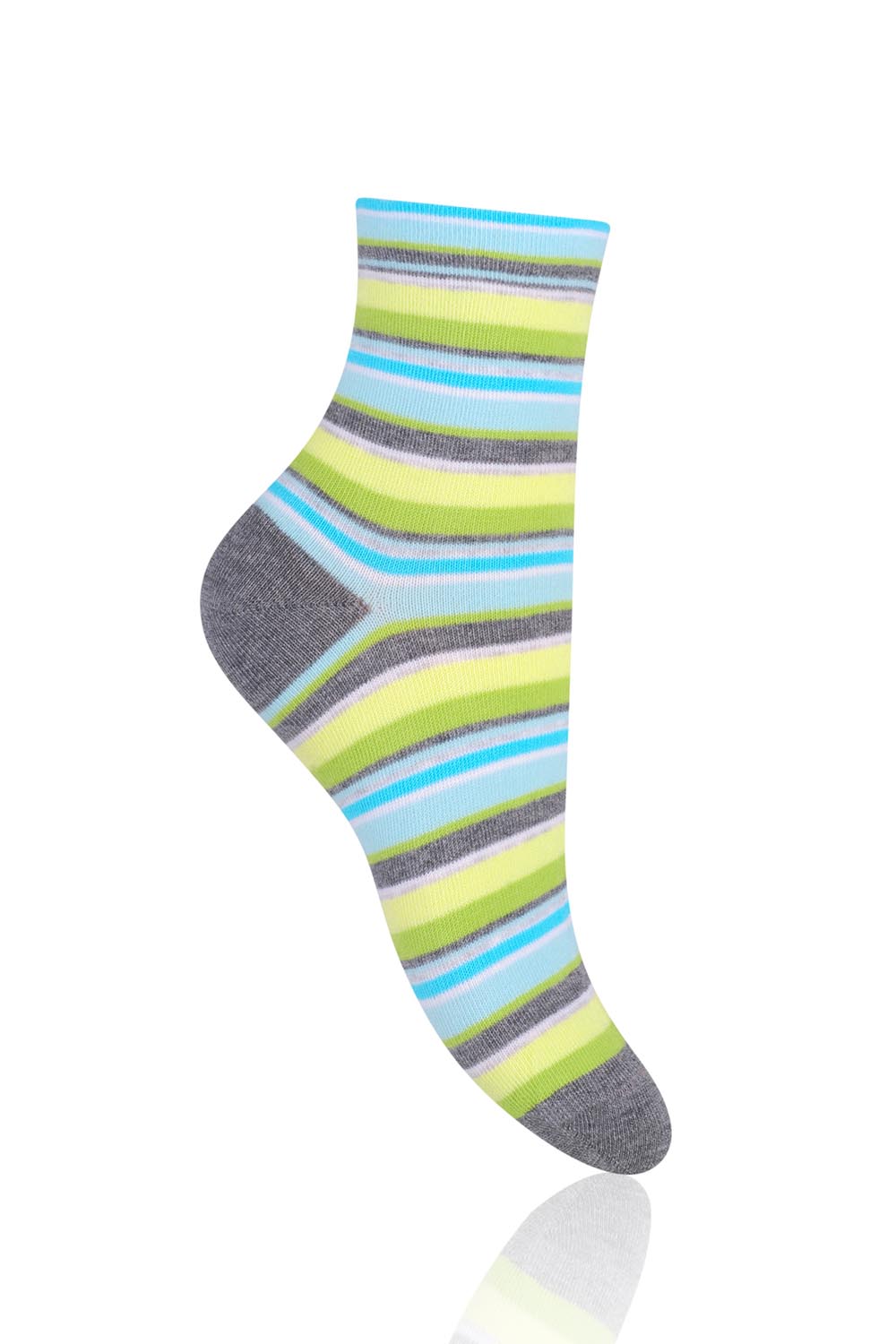Dámské ponožky Steven 037-80 - Zelená/šedá/38-40