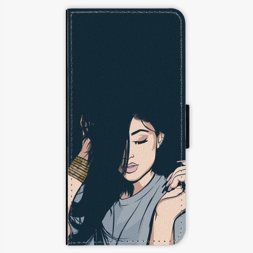 Flipové pouzdro iSaprio - Swag Girl - Samsung Galaxy S7 Edge