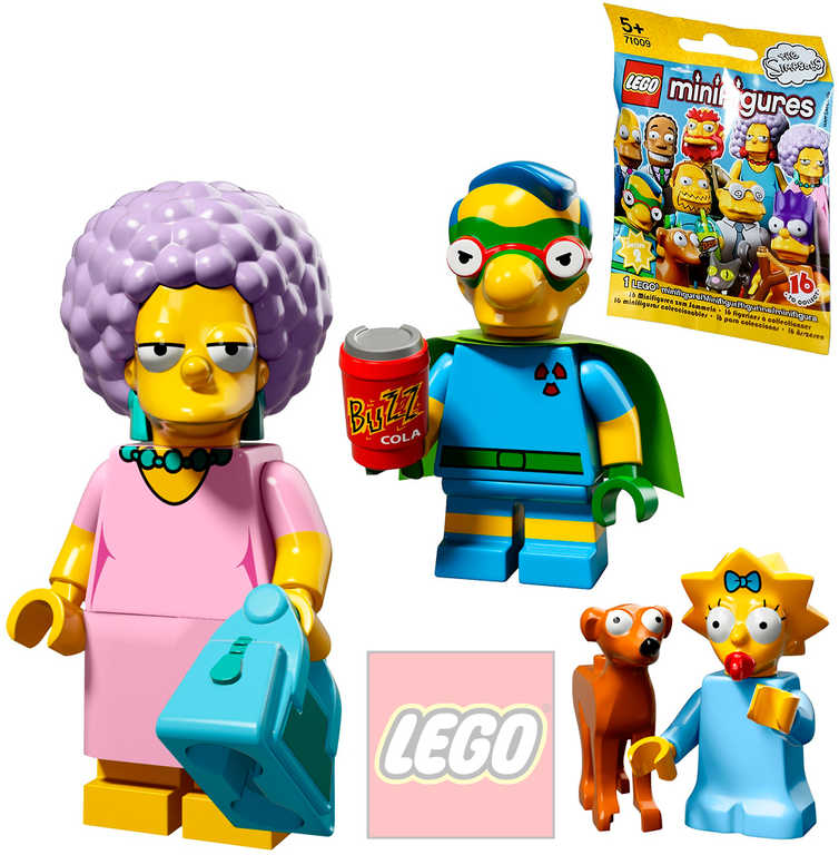 LEGO Minifigurka plastová set s doplňky v sáčku Simpsonovi 2.serie 16 druhů