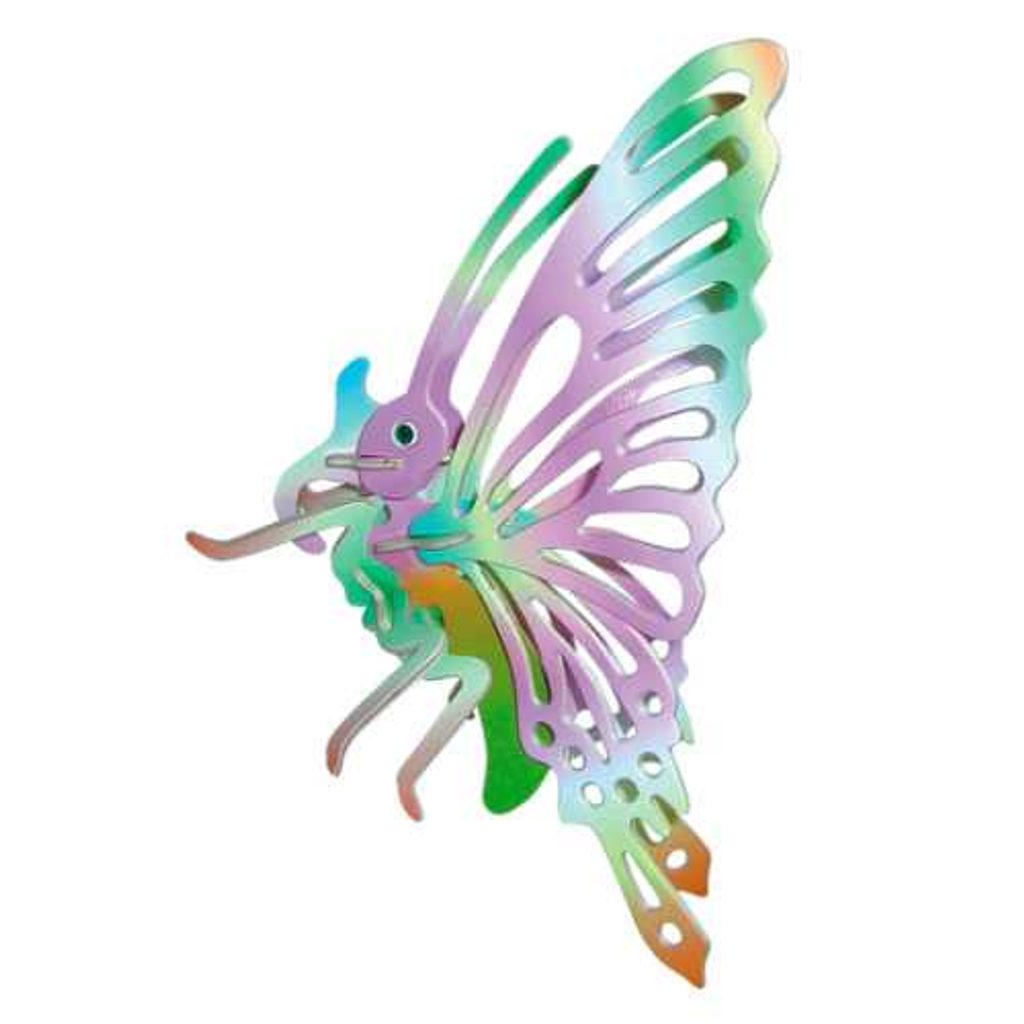Woodcraft Dřevěné 3D puzzle malý motýl