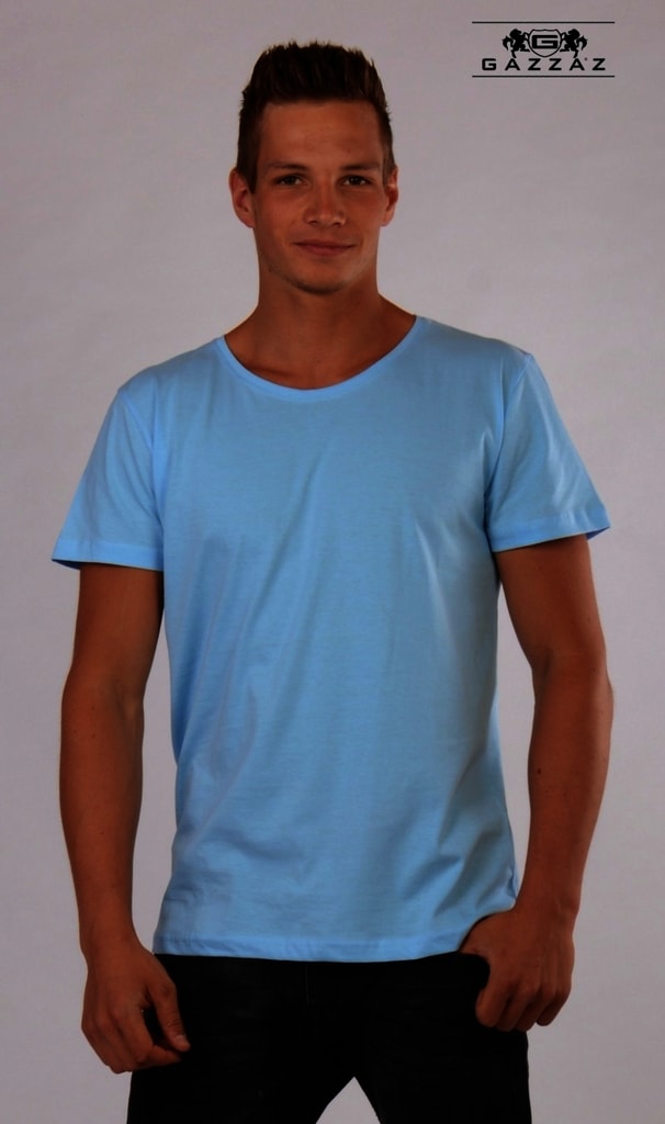 Pánské tričko GAZZAZ Oliver - světle modrá