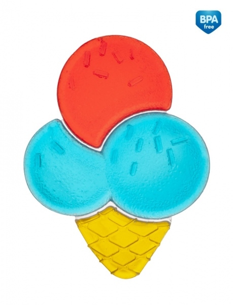 Canpol babies Kousátko vodní zmrzlina - modro/červená