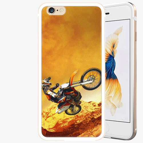 Plastový kryt iSaprio - Motocross - iPhone 6/6S - Gold