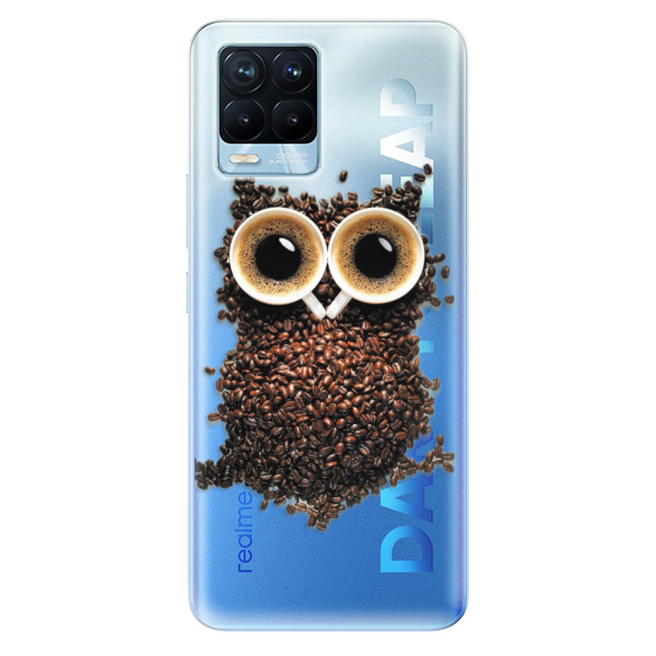 Odolné silikonové pouzdro iSaprio - Owl And Coffee - Realme 8 / 8 Pro