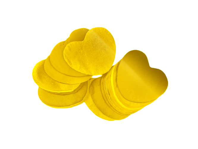 Tcm Fx metalické konfety, srdíčka 55x55mm, zlaté, 1kg