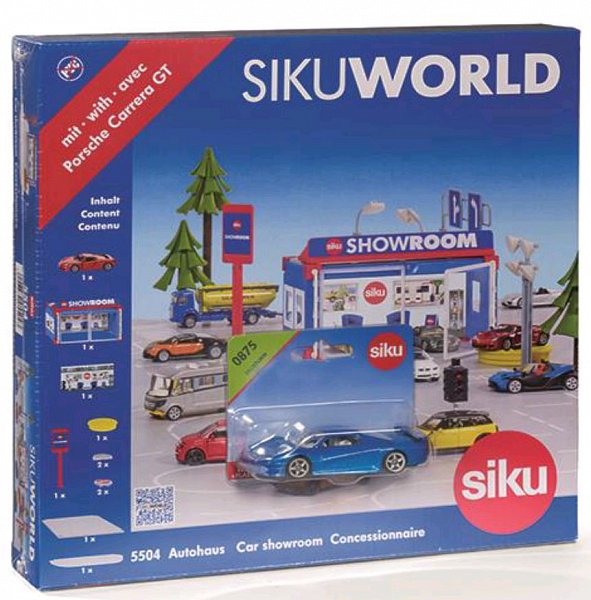 SIKU World - Autosalón + dárek Porsche Carrera GT