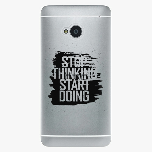 Plastový kryt iSaprio - Start Doing - black - HTC One M7