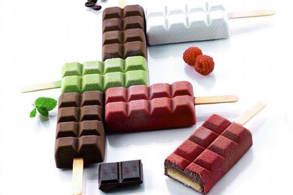 Silikonová forma na nanuky – 2 kusy čokoláda