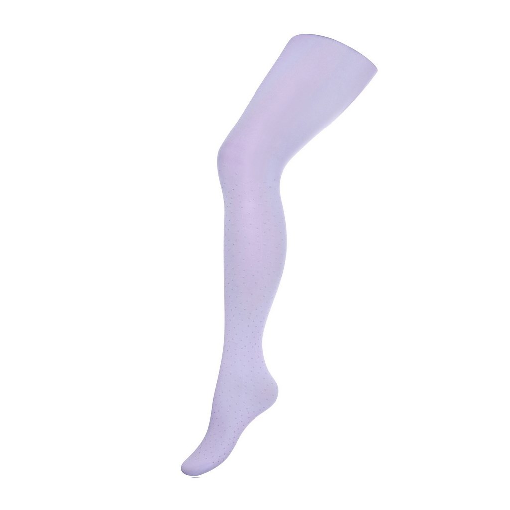 Bavlněné punčocháče 3D New Baby - světle fialové s puntíky - fialová/152 (11-12r)