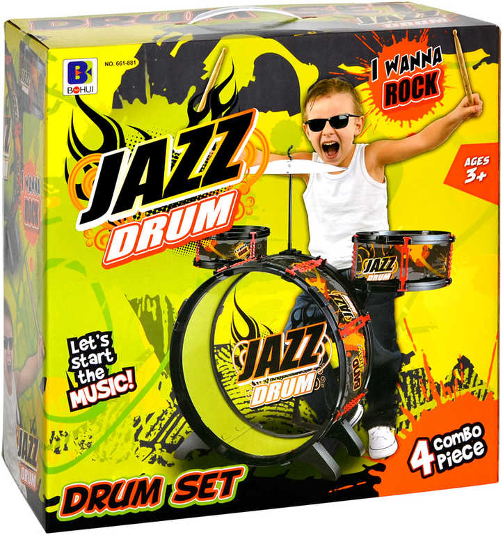 Jazz Drum bicí - sada malý bubeník bubny dětské *HUDEBNÍ NÁSTROJE*