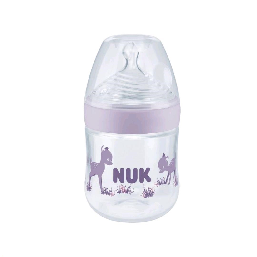 Kojenecká láhev NUK Nature Sense s kontrolou teploty 150 ml - fialová