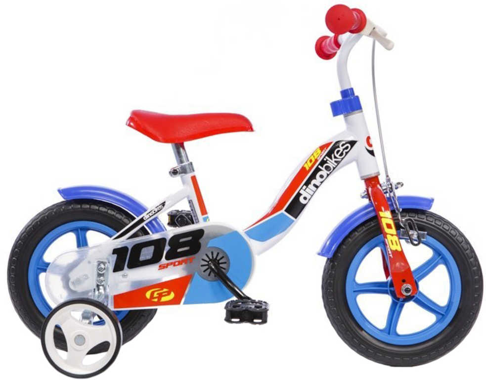 ACRA Dětské kolo Dino Bikes CSK5101 modré chlapecké 10" balanční kolečka