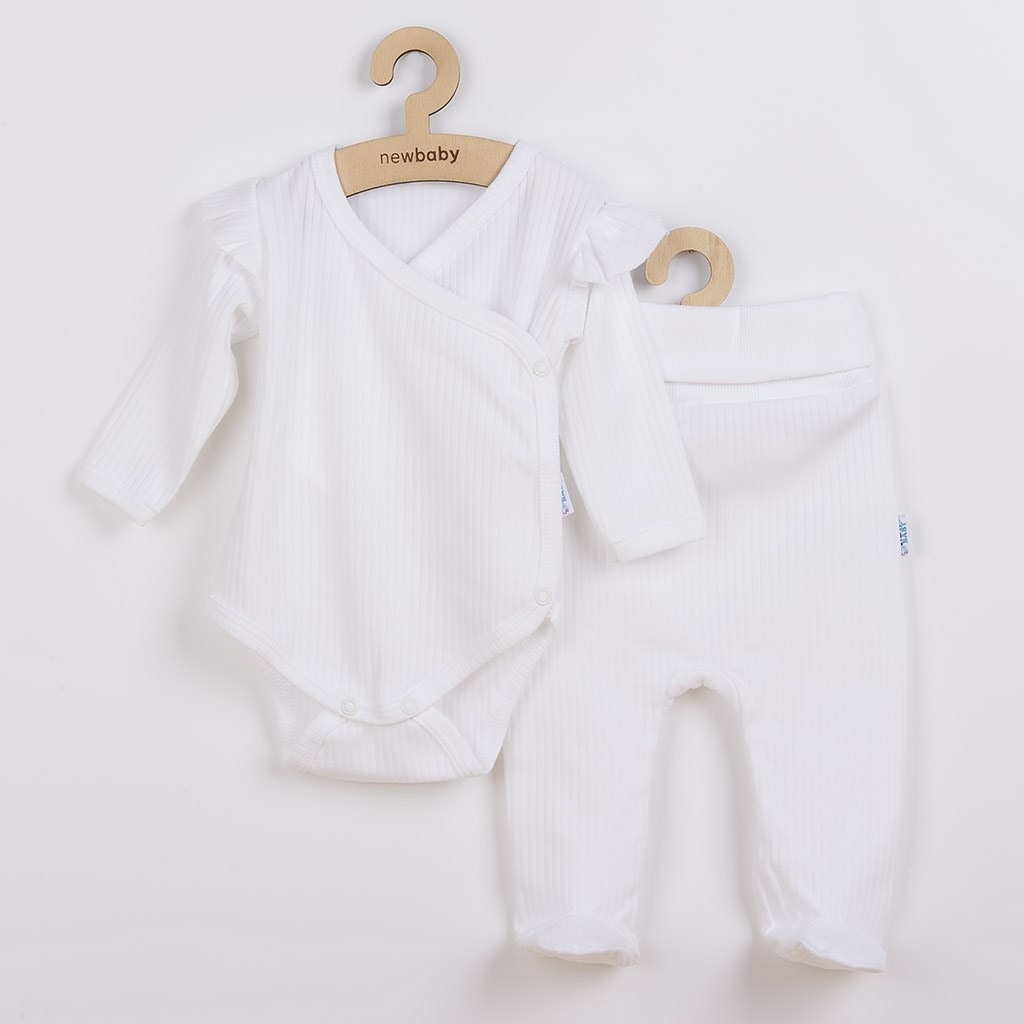 2-dílná kojenecká souprava New Baby Practical - holka - bílá/56 (0-3m)
