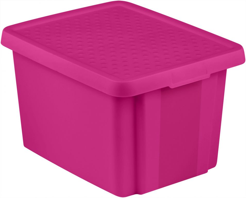 Úložný box s víkem 26L - fialový CURVER