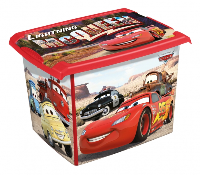 Keeeper Box na hračky Cars 20 l - červená