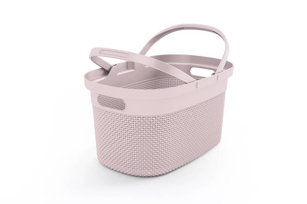 Plastový košík FILO - růžový