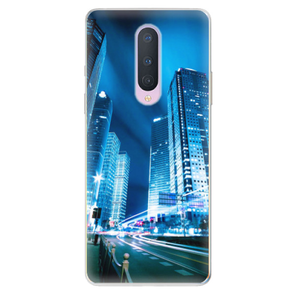 Odolné silikonové pouzdro iSaprio - Night City Blue - OnePlus 8