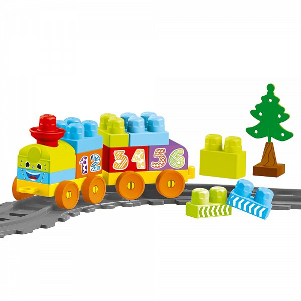 Dolu Block Toys - Dětská vlaková souprava, 36 ks
