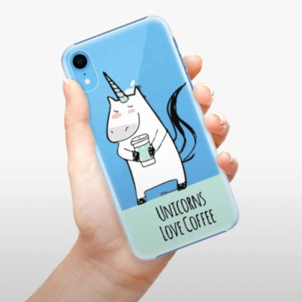 Plastové pouzdro iSaprio - Unicorns Love Coffee - iPhone XR