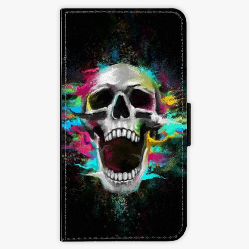 Flipové pouzdro iSaprio - Skull in Colors - Samsung Galaxy A3