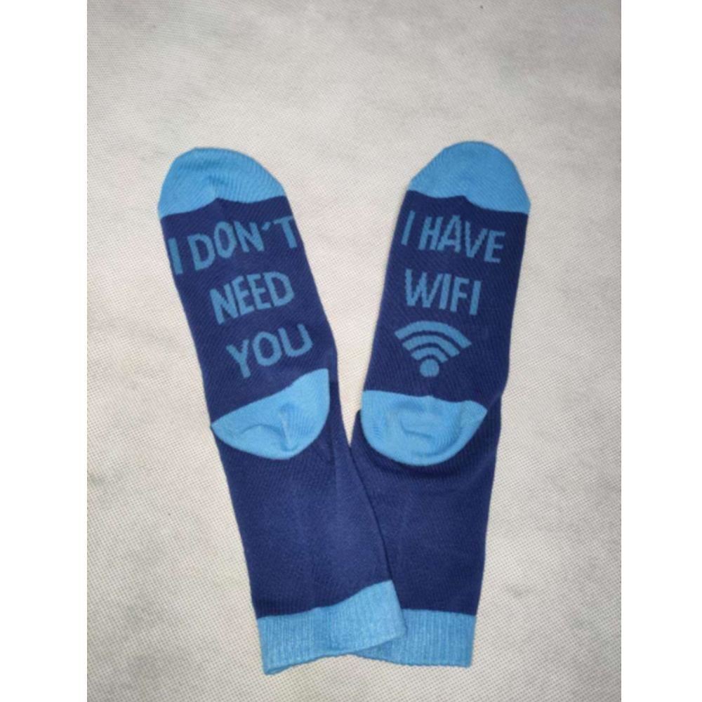 4Leaders Krása a móda - Ponožky - nepotřebuji tě, mám Wi-Fi
