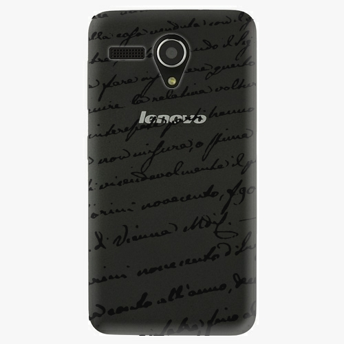 Plastový kryt iSaprio - Handwiting 01 - black - Lenovo A606