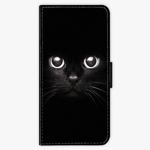 Flipové pouzdro iSaprio - Black Cat - Sony Xperia XA