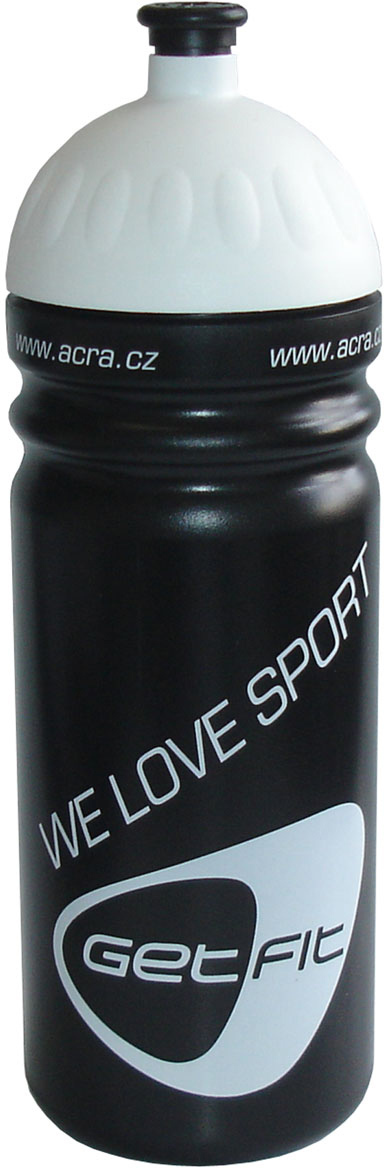 ACRA Cyklo sportovní láhev na pití 0,7l černá CSL07 plast