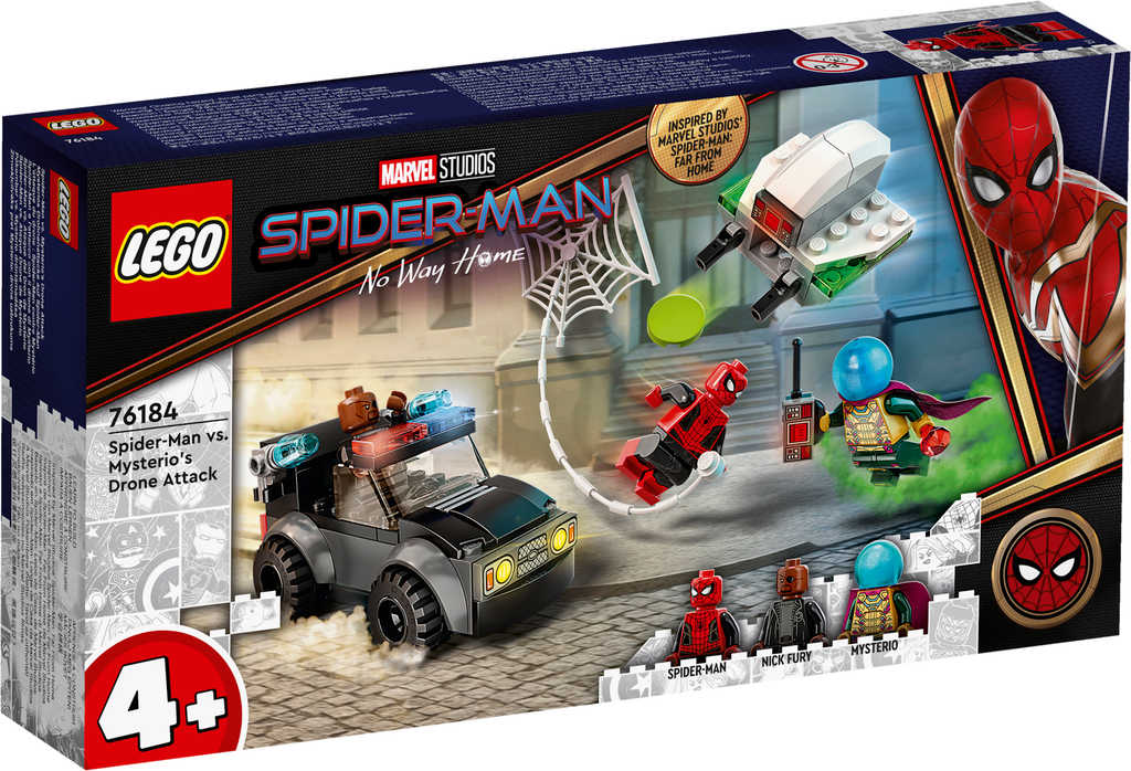 LEGO SUPER HEROES Spiderman a Mysteriův útok dronem 76184 STAVEBNICE