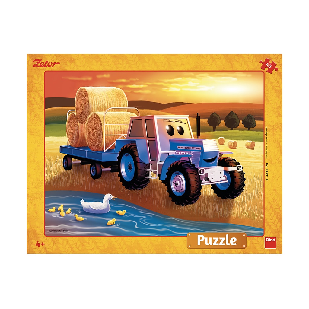 Dino ZETOR: ŽNĚ 40 deskové Puzzle