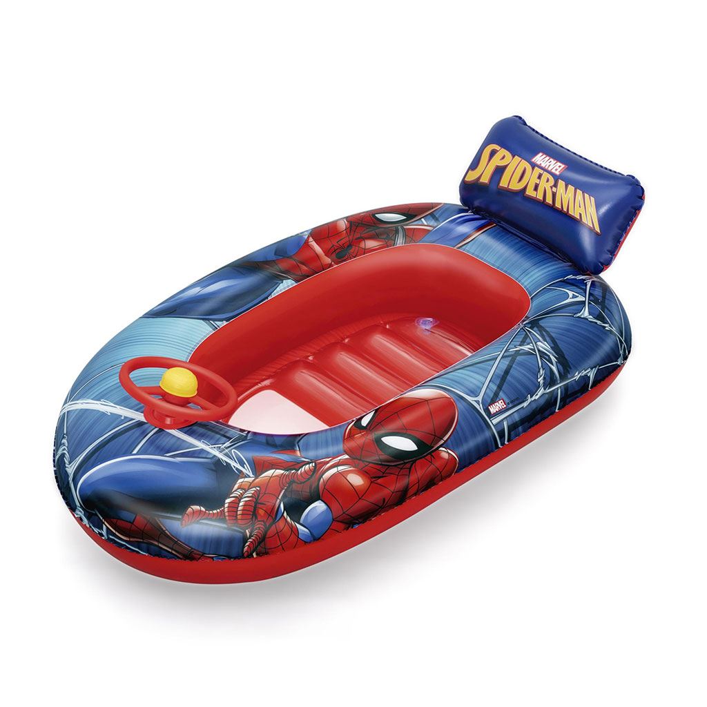  - Dětský nafukovací člun s volantem Bestway Spider Man II - multicolor