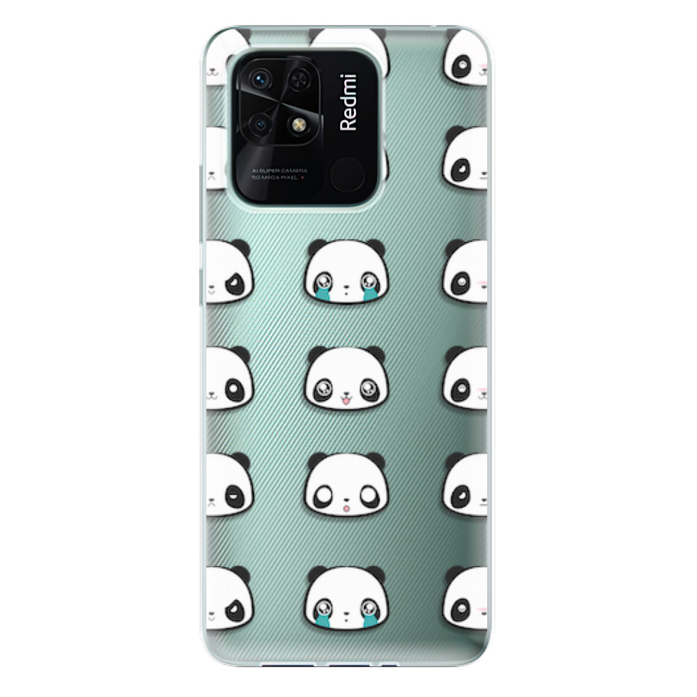 Odolné silikonové pouzdro iSaprio - Panda pattern 01 - Xiaomi Redmi 10C